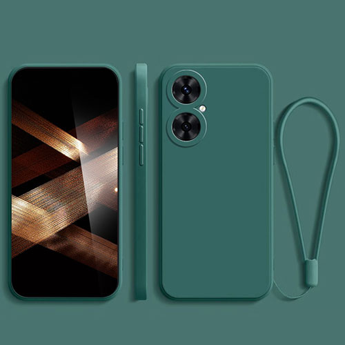 Ultra-thin Silicone Gel Soft Case 360 Degrees Cover YK2 for Huawei Nova 11i Midnight Green