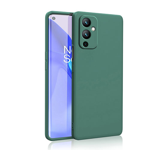 Ultra-thin Silicone Gel Soft Case 360 Degrees Cover YK2 for OnePlus 9 5G Midnight Green