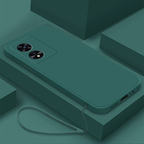 Ultra-thin Silicone Gel Soft Case 360 Degrees Cover YK2 for Oppo A18 Midnight Green