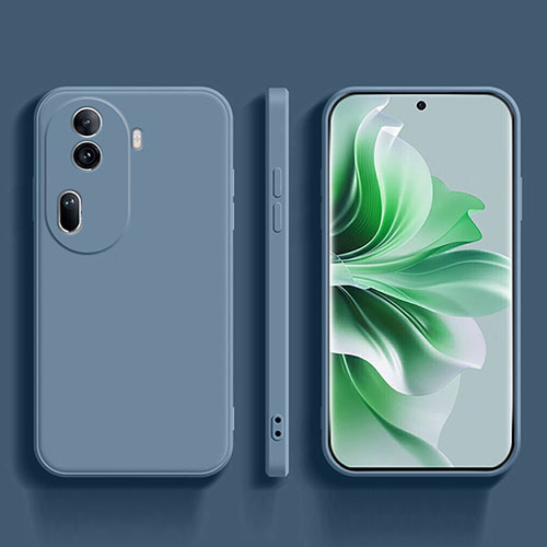 Ultra-thin Silicone Gel Soft Case 360 Degrees Cover YK2 for Oppo Reno11 Pro 5G Lavender Gray