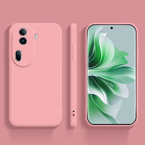 Ultra-thin Silicone Gel Soft Case 360 Degrees Cover YK2 for Oppo Reno11 Pro 5G Pink