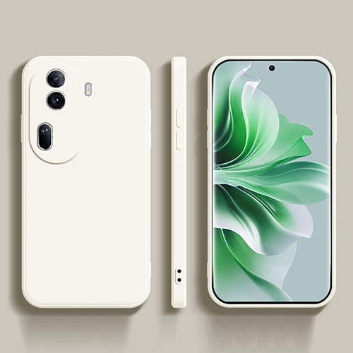 Ultra-thin Silicone Gel Soft Case 360 Degrees Cover YK2 for Oppo Reno11 Pro 5G White