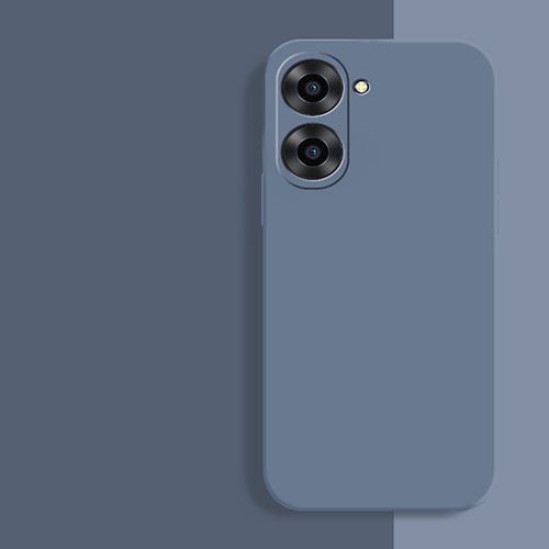 Ultra-thin Silicone Gel Soft Case 360 Degrees Cover YK2 for Realme 10S 5G Lavender Gray