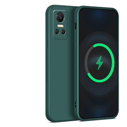 Ultra-thin Silicone Gel Soft Case 360 Degrees Cover YK2 for Realme GT Neo3 5G Midnight Green