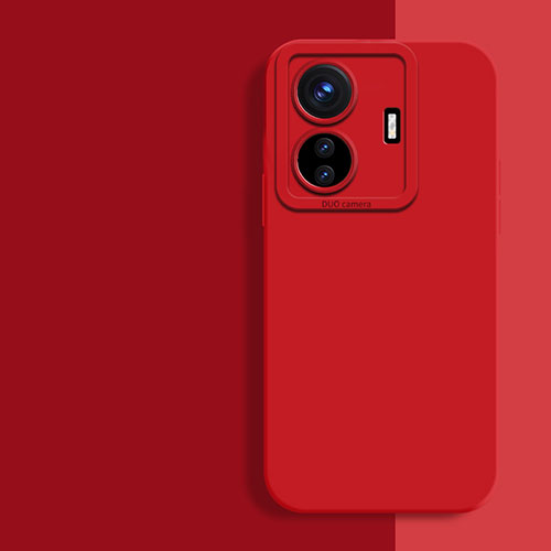 Ultra-thin Silicone Gel Soft Case 360 Degrees Cover YK2 for Vivo iQOO Z6 Pro 5G Red