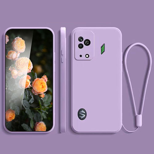 Ultra-thin Silicone Gel Soft Case 360 Degrees Cover YK2 for Xiaomi Black Shark 5 5G Clove Purple