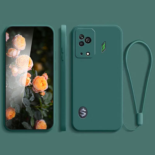 Ultra-thin Silicone Gel Soft Case 360 Degrees Cover YK2 for Xiaomi Black Shark 5 5G Midnight Green