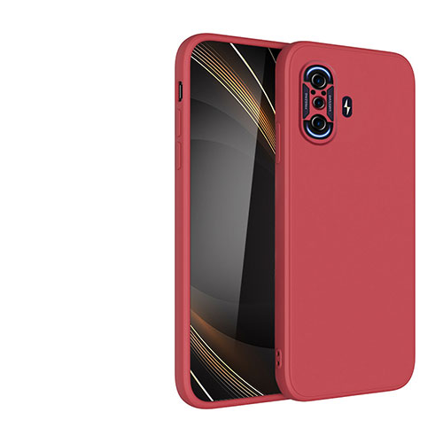 Ultra-thin Silicone Gel Soft Case 360 Degrees Cover YK2 for Xiaomi Poco F3 GT 5G Red
