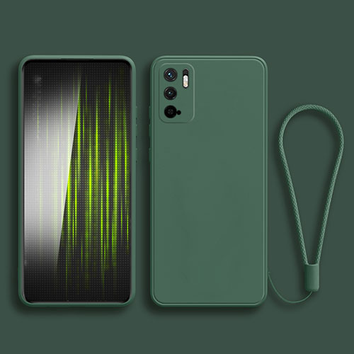 Ultra-thin Silicone Gel Soft Case 360 Degrees Cover YK2 for Xiaomi POCO M3 Pro 5G Midnight Green