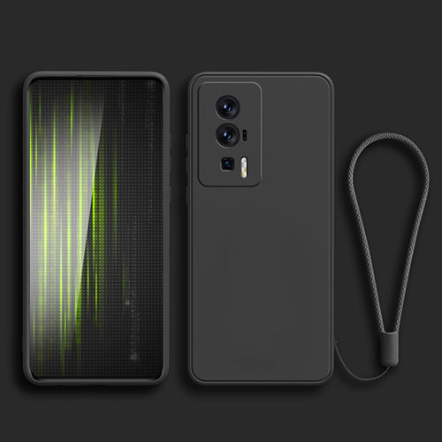 Ultra-thin Silicone Gel Soft Case 360 Degrees Cover YK2 for Xiaomi Redmi K60 5G Black