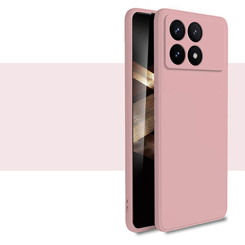 Ultra-thin Silicone Gel Soft Case 360 Degrees Cover YK2 for Xiaomi Redmi K70E 5G Pink