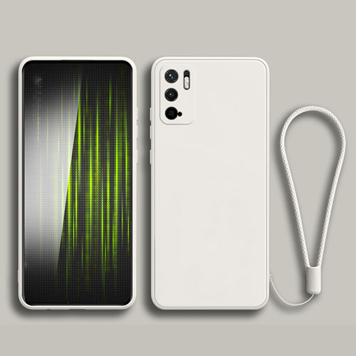 Ultra-thin Silicone Gel Soft Case 360 Degrees Cover YK2 for Xiaomi Redmi Note 10 5G White