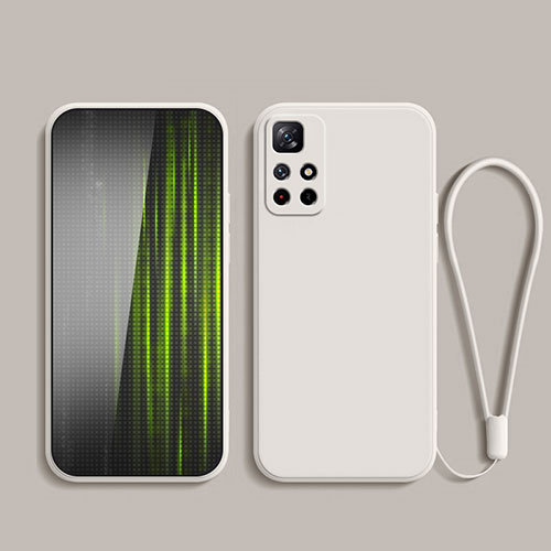 Ultra-thin Silicone Gel Soft Case 360 Degrees Cover YK2 for Xiaomi Redmi Note 11T 5G White