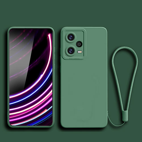 Ultra-thin Silicone Gel Soft Case 360 Degrees Cover YK2 for Xiaomi Redmi Note 12 Pro 5G Midnight Green