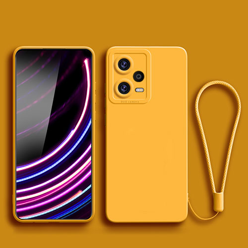 Ultra-thin Silicone Gel Soft Case 360 Degrees Cover YK2 for Xiaomi Redmi Note 12 Pro 5G Yellow