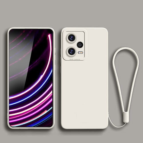 Ultra-thin Silicone Gel Soft Case 360 Degrees Cover YK2 for Xiaomi Redmi Note 12 Pro+ Plus 5G White