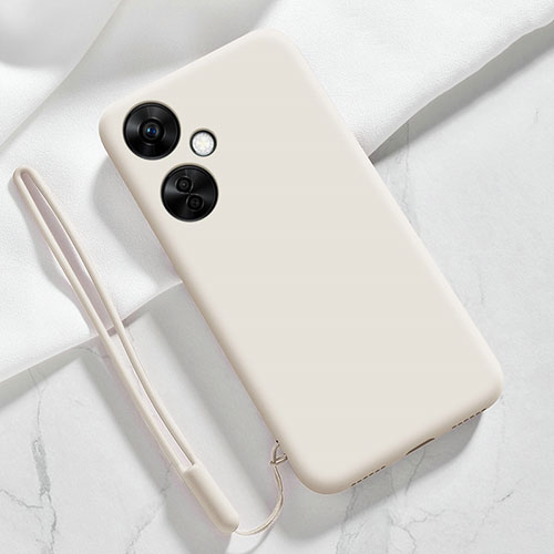 Ultra-thin Silicone Gel Soft Case 360 Degrees Cover YK3 for Oppo K11x 5G White