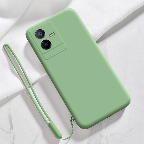 Ultra-thin Silicone Gel Soft Case 360 Degrees Cover YK3 for Vivo iQOO Z6x Green