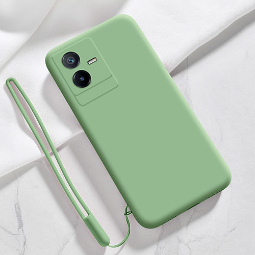 Ultra-thin Silicone Gel Soft Case 360 Degrees Cover YK3 for Vivo T2x 5G Green