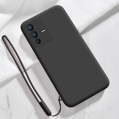 Ultra-thin Silicone Gel Soft Case 360 Degrees Cover YK3 for Vivo V23 5G Black