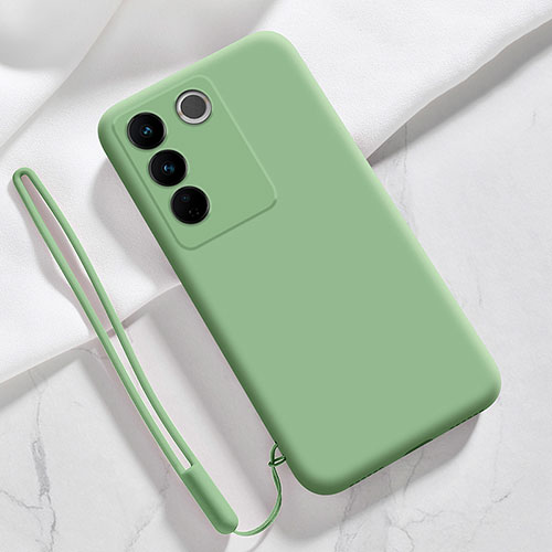 Ultra-thin Silicone Gel Soft Case 360 Degrees Cover YK3 for Vivo V27 5G Green