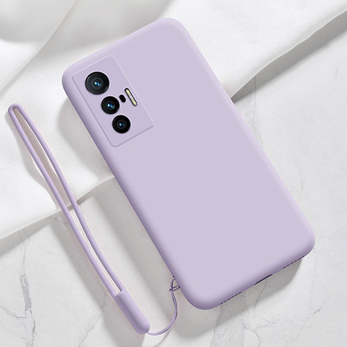 Ultra-thin Silicone Gel Soft Case 360 Degrees Cover YK3 for Vivo X70 5G Clove Purple