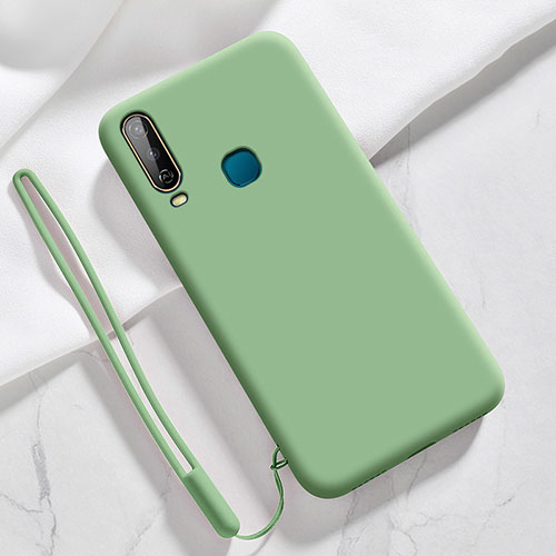 Ultra-thin Silicone Gel Soft Case 360 Degrees Cover YK3 for Vivo Y12 Green