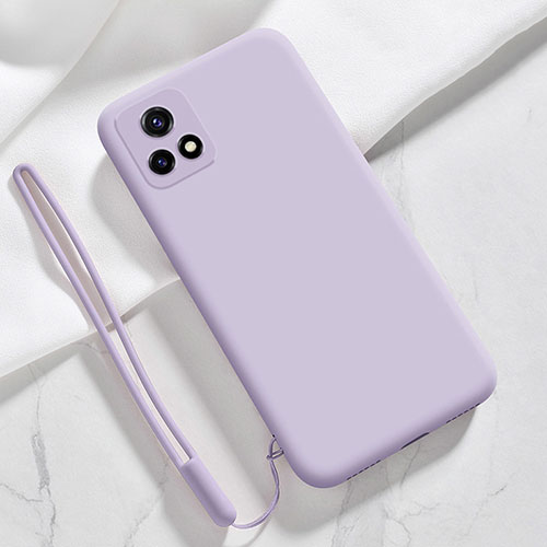 Ultra-thin Silicone Gel Soft Case 360 Degrees Cover YK3 for Vivo Y52s 5G Clove Purple