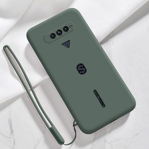 Ultra-thin Silicone Gel Soft Case 360 Degrees Cover YK3 for Xiaomi Black Shark 4 5G Midnight Green