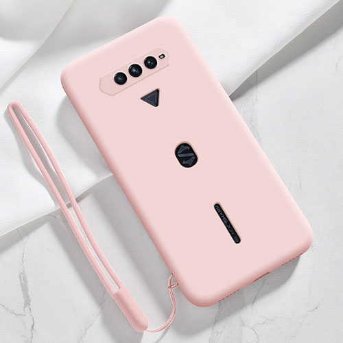 Ultra-thin Silicone Gel Soft Case 360 Degrees Cover YK3 for Xiaomi Black Shark 4 Pro 5G Pink