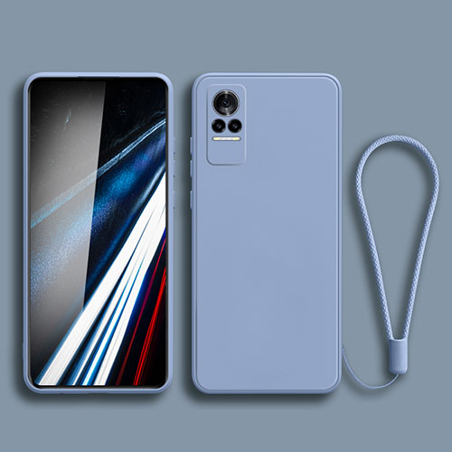 Ultra-thin Silicone Gel Soft Case 360 Degrees Cover YK3 for Xiaomi Civi 1S 5G Lavender Gray