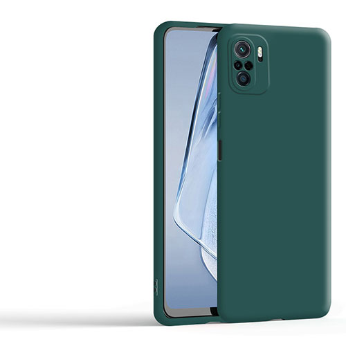 Ultra-thin Silicone Gel Soft Case 360 Degrees Cover YK3 for Xiaomi Poco F3 5G Green