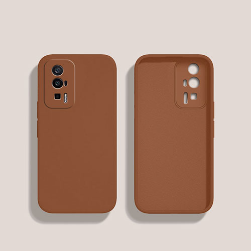 Ultra-thin Silicone Gel Soft Case 360 Degrees Cover YK3 for Xiaomi Poco F5 Pro 5G Brown