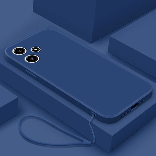 Ultra-thin Silicone Gel Soft Case 360 Degrees Cover YK3 for Xiaomi Poco M6 Pro 5G Blue