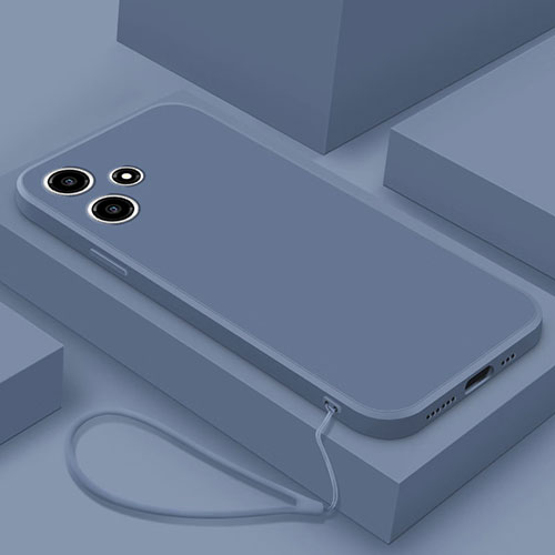 Ultra-thin Silicone Gel Soft Case 360 Degrees Cover YK3 for Xiaomi Poco M6 Pro 5G Lavender Gray