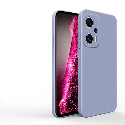 Ultra-thin Silicone Gel Soft Case 360 Degrees Cover YK3 for Xiaomi Poco X4 GT 5G Lavender Gray