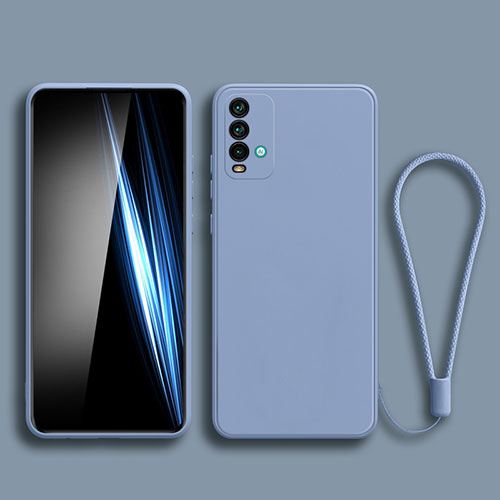 Ultra-thin Silicone Gel Soft Case 360 Degrees Cover YK3 for Xiaomi Redmi 9 Power Lavender Gray