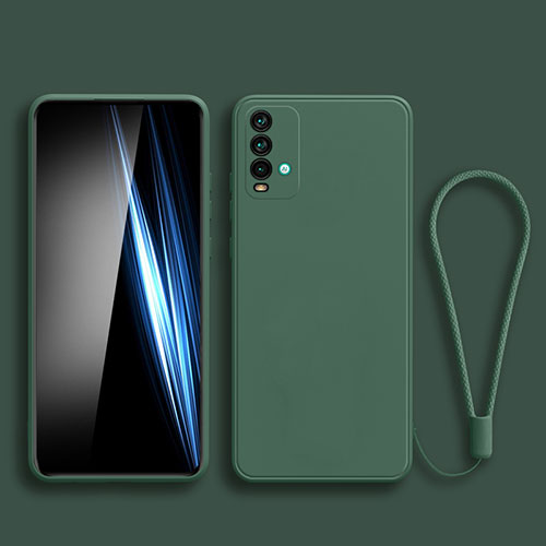 Ultra-thin Silicone Gel Soft Case 360 Degrees Cover YK3 for Xiaomi Redmi 9 Power Midnight Green