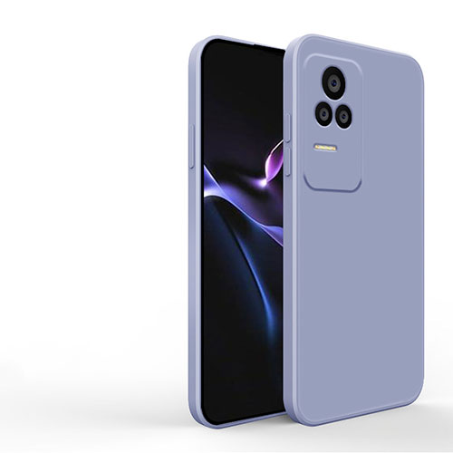 Ultra-thin Silicone Gel Soft Case 360 Degrees Cover YK3 for Xiaomi Redmi K40S 5G Lavender Gray