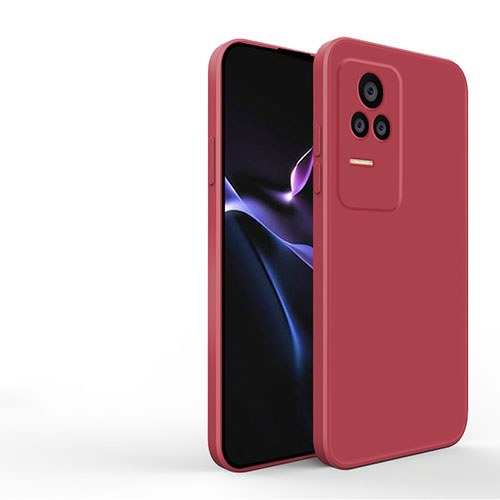 Ultra-thin Silicone Gel Soft Case 360 Degrees Cover YK3 for Xiaomi Redmi K40S 5G Red