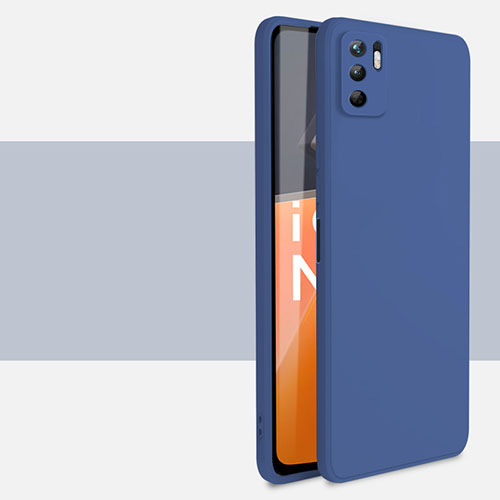 Ultra-thin Silicone Gel Soft Case 360 Degrees Cover YK3 for Xiaomi Redmi Note 10 5G Blue