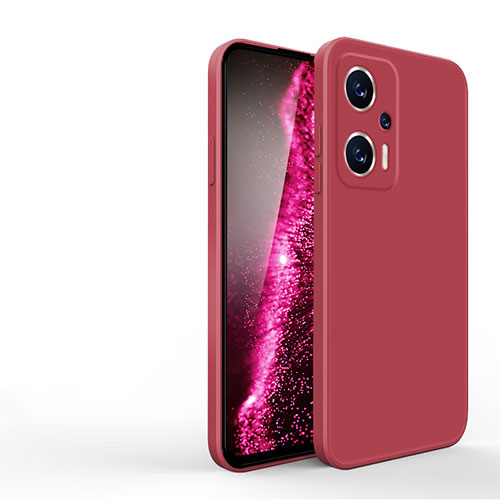 Ultra-thin Silicone Gel Soft Case 360 Degrees Cover YK3 for Xiaomi Redmi Note 11T Pro+ Plus 5G Red