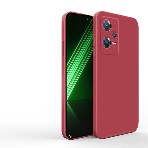 Ultra-thin Silicone Gel Soft Case 360 Degrees Cover YK3 for Xiaomi Redmi Note 12 Pro 5G Red