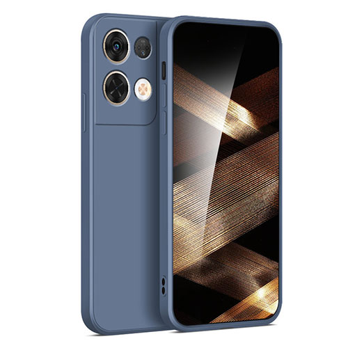 Ultra-thin Silicone Gel Soft Case 360 Degrees Cover YK3 for Xiaomi Redmi Note 13 Pro 5G Lavender Gray