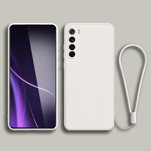 Ultra-thin Silicone Gel Soft Case 360 Degrees Cover YK3 for Xiaomi Redmi Note 8 (2021) White