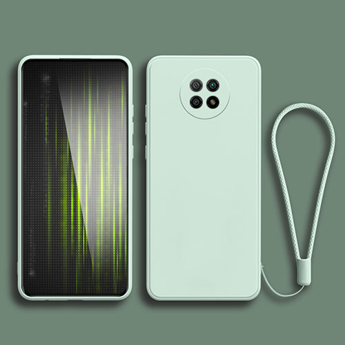 Ultra-thin Silicone Gel Soft Case 360 Degrees Cover YK3 for Xiaomi Redmi Note 9 5G Matcha Green