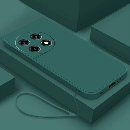 Ultra-thin Silicone Gel Soft Case 360 Degrees Cover YK4 for OnePlus 11 5G Midnight Green