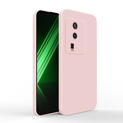 Ultra-thin Silicone Gel Soft Case 360 Degrees Cover YK4 for Vivo iQOO Neo7 SE Pink