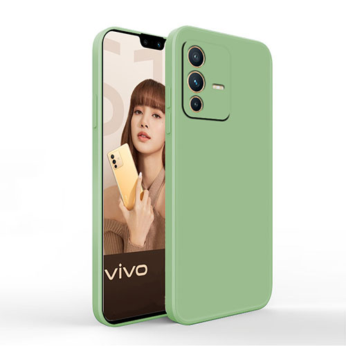 Ultra-thin Silicone Gel Soft Case 360 Degrees Cover YK4 for Vivo V23 Pro 5G Green