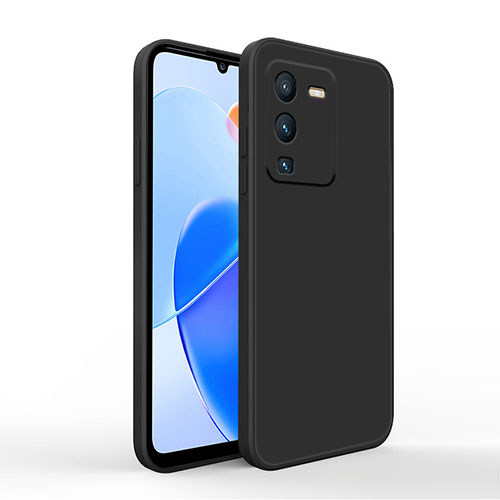 Ultra-thin Silicone Gel Soft Case 360 Degrees Cover YK4 for Vivo V25 Pro 5G Black